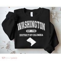 Washington DC District Of Columbia Est 1790 Varsity Sweatshirt thumb 2
