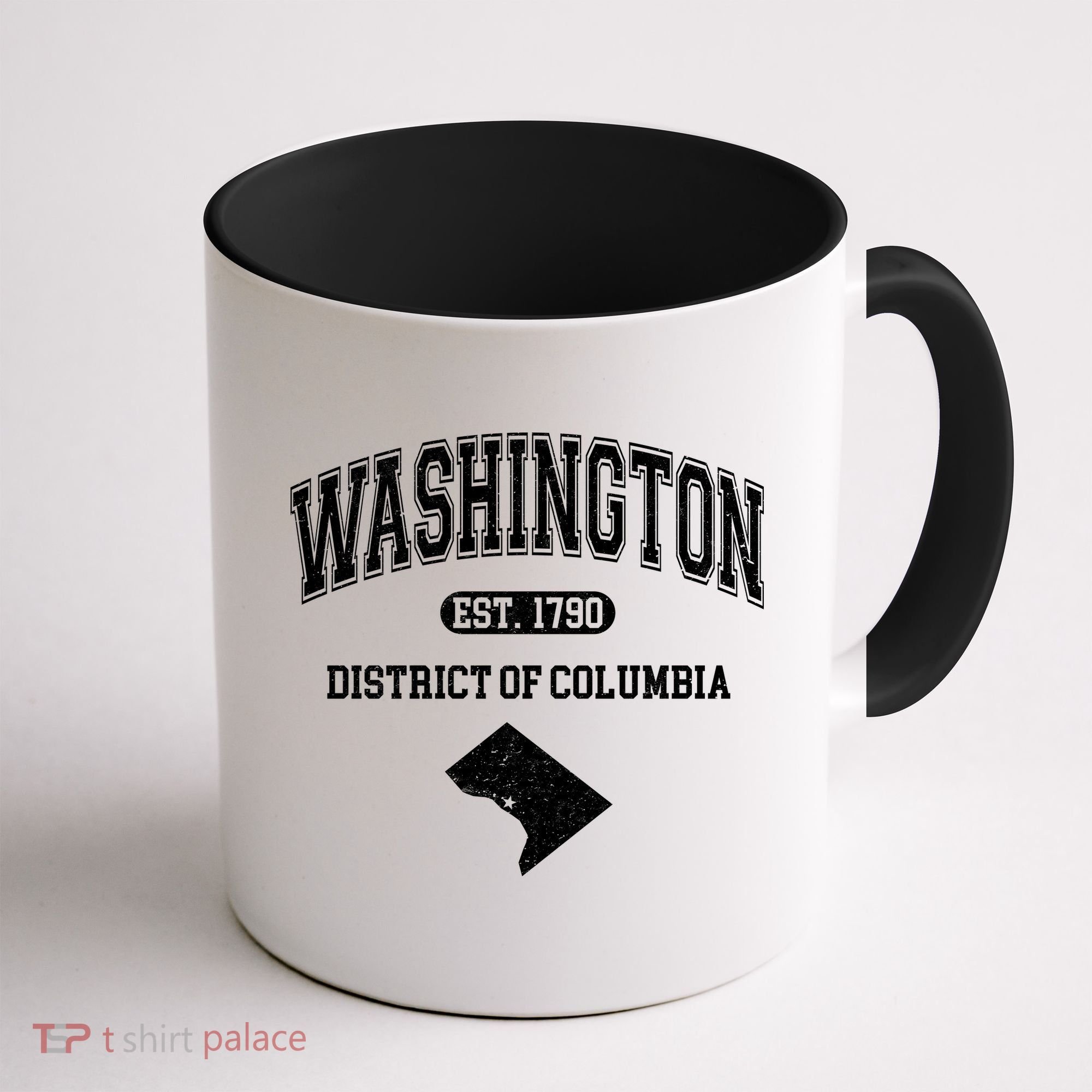 Washington DC District Of Columbia Est 1790 Varsity Coffee Mug