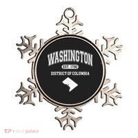 Washington DC District Of Columbia Est 1790 Varsity Ornament thumb 0