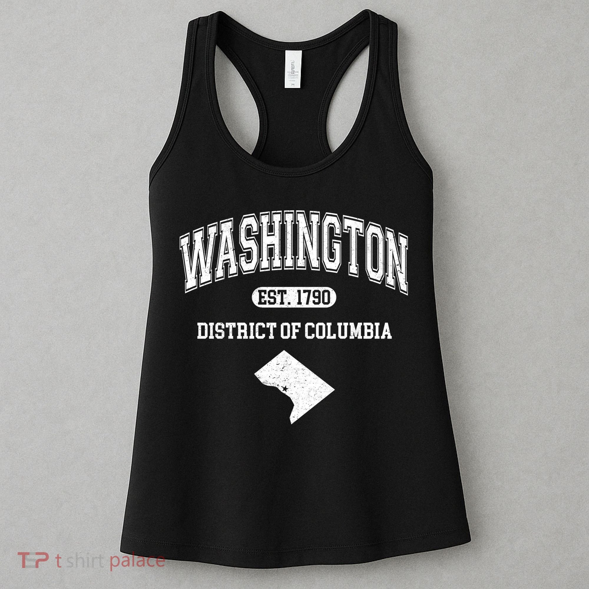 Washington DC District Of Columbia Est 1790 Varsity Women's Tank Top