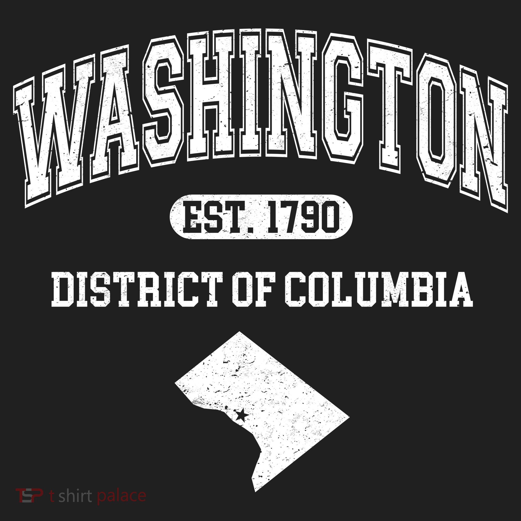 Washington DC District Of Columbia Est 1790 Varsity Hat