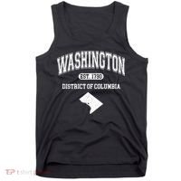 Washington DC District Of Columbia Est 1790 Varsity Tank Top thumb 0