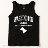 Washington DC District Of Columbia Est 1790 Varsity Tank Top thumb 2