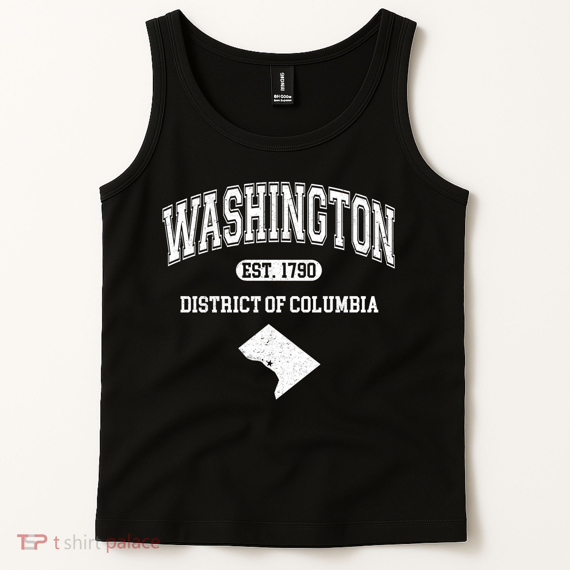 Washington DC District Of Columbia Est 1790 Varsity Tank Top