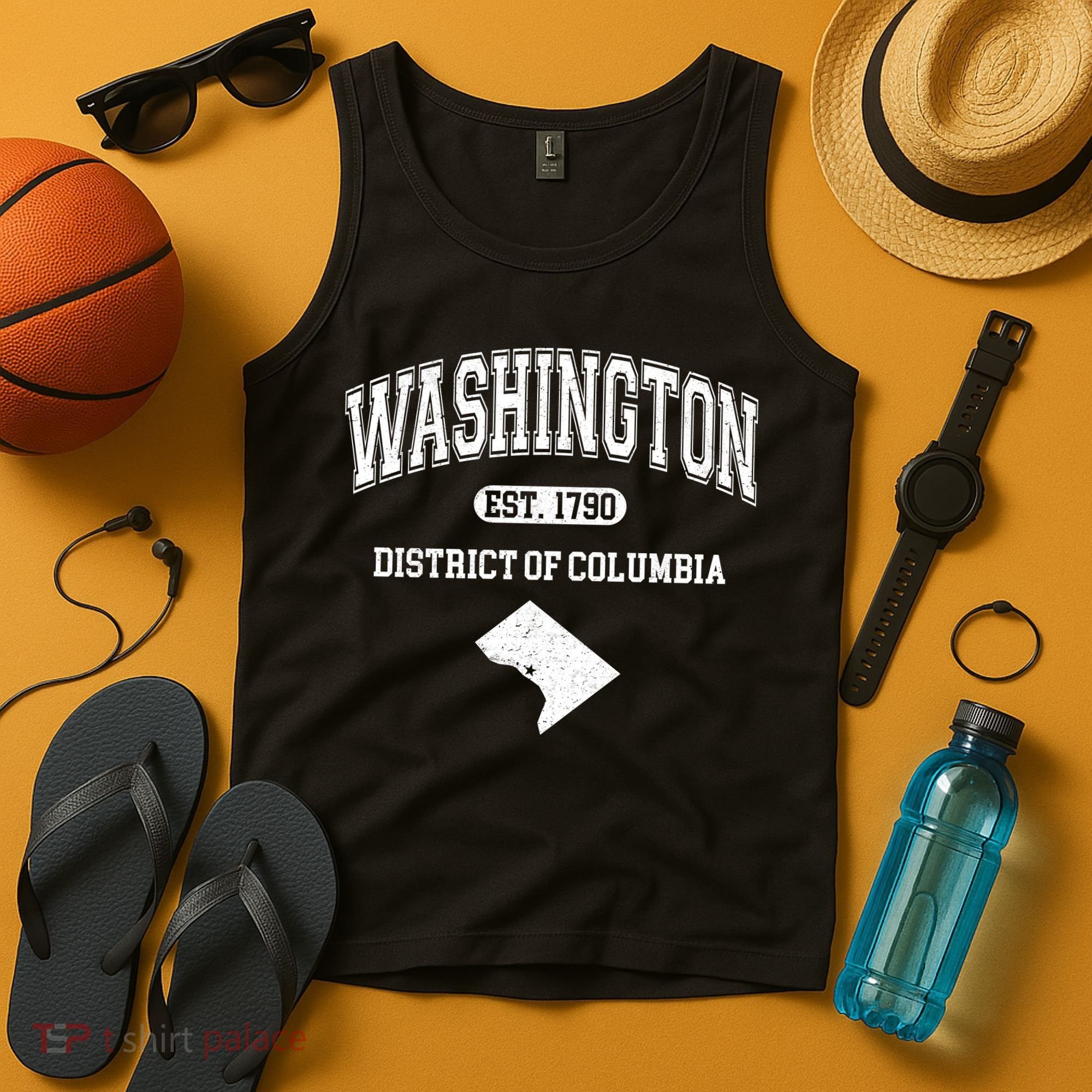 Washington DC District Of Columbia Est 1790 Varsity Tank Top