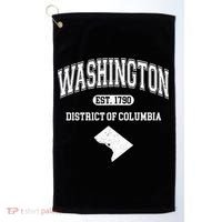Washington DC District Of Columbia Est 1790 Varsity Golf Towel thumb 0