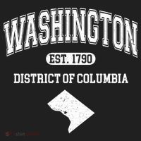 Washington DC District Of Columbia Est 1790 Varsity Golf Towel thumb 3