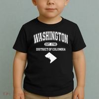 Washington DC District Of Columbia Est 1790 Varsity Toddler T-Shirt thumb 2