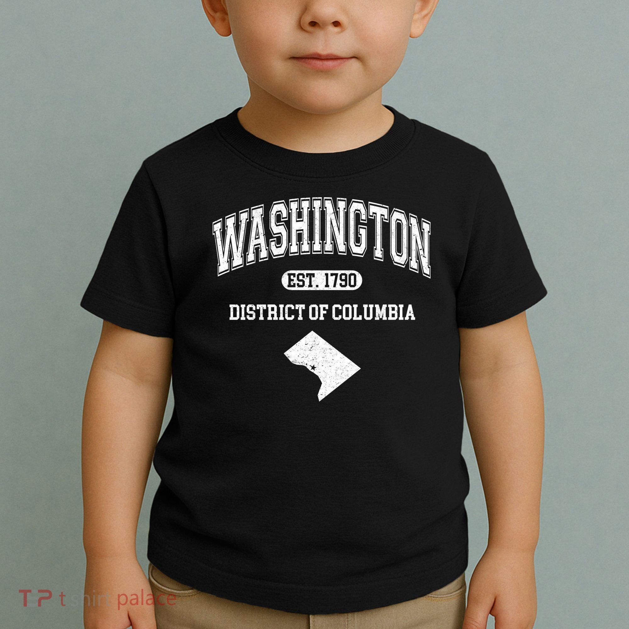 Washington DC District Of Columbia Est 1790 Varsity Toddler T-Shirt