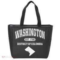 Washington DC District Of Columbia Est 1790 Varsity Tote Bag thumb 0