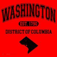Washington DC District Of Columbia Est 1790 Varsity Santa Hat thumb 1