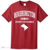 Washington DC District Of Columbia Est 1790 Varsity T-Shirt thumb 0