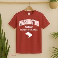 Washington DC District Of Columbia Est 1790 Varsity T-Shirt thumb 2