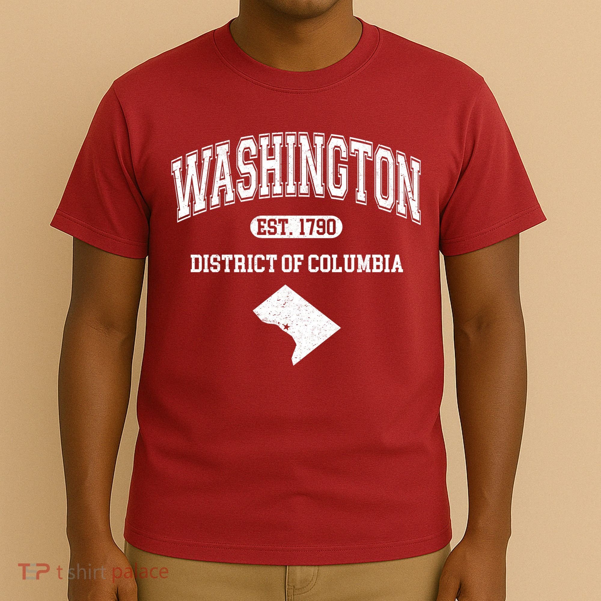 Washington DC District Of Columbia Est 1790 Varsity T-Shirt