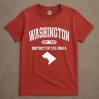 Washington DC District Of Columbia Est 1790 Varsity T-Shirt thumb 4