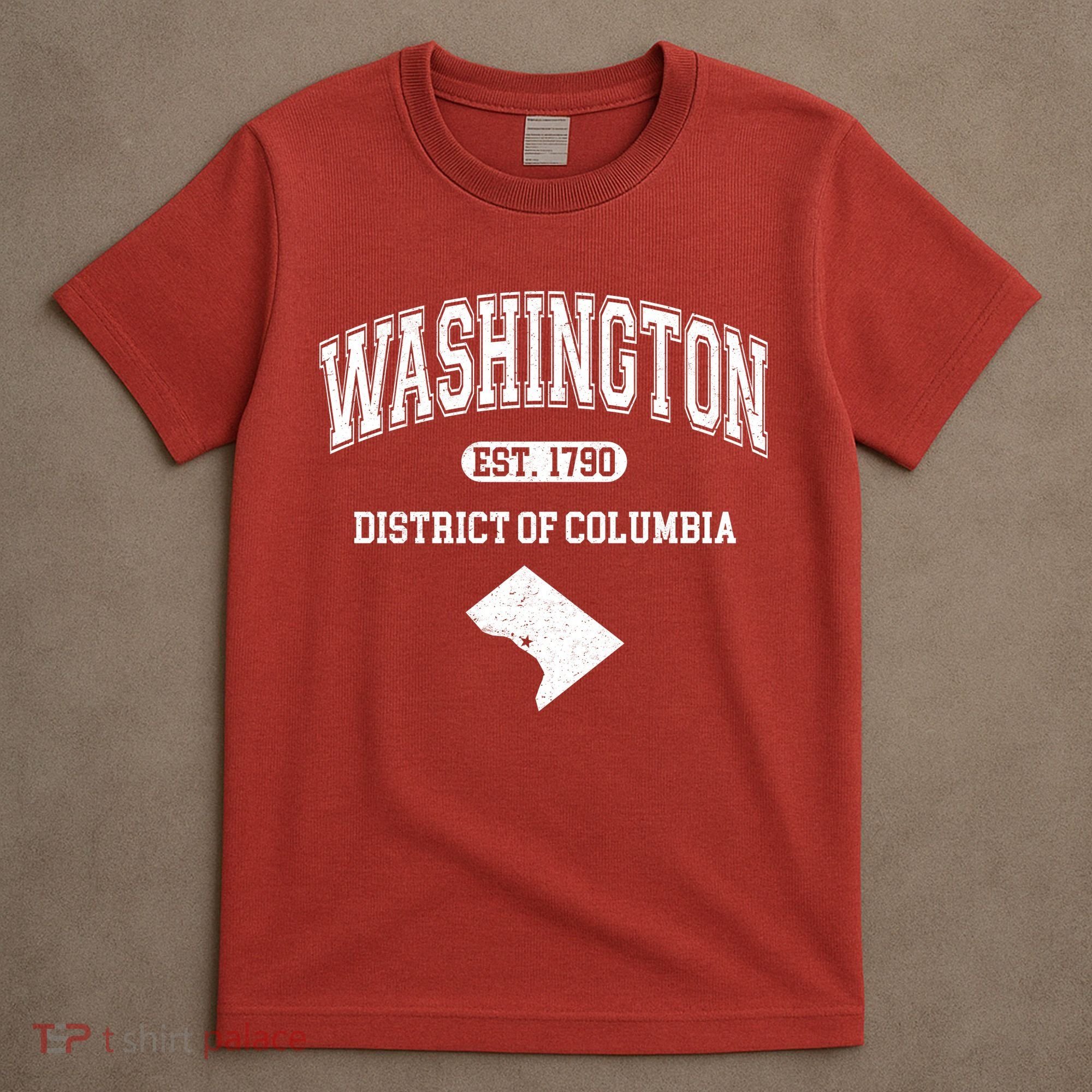 Washington DC District Of Columbia Est 1790 Varsity T-Shirt