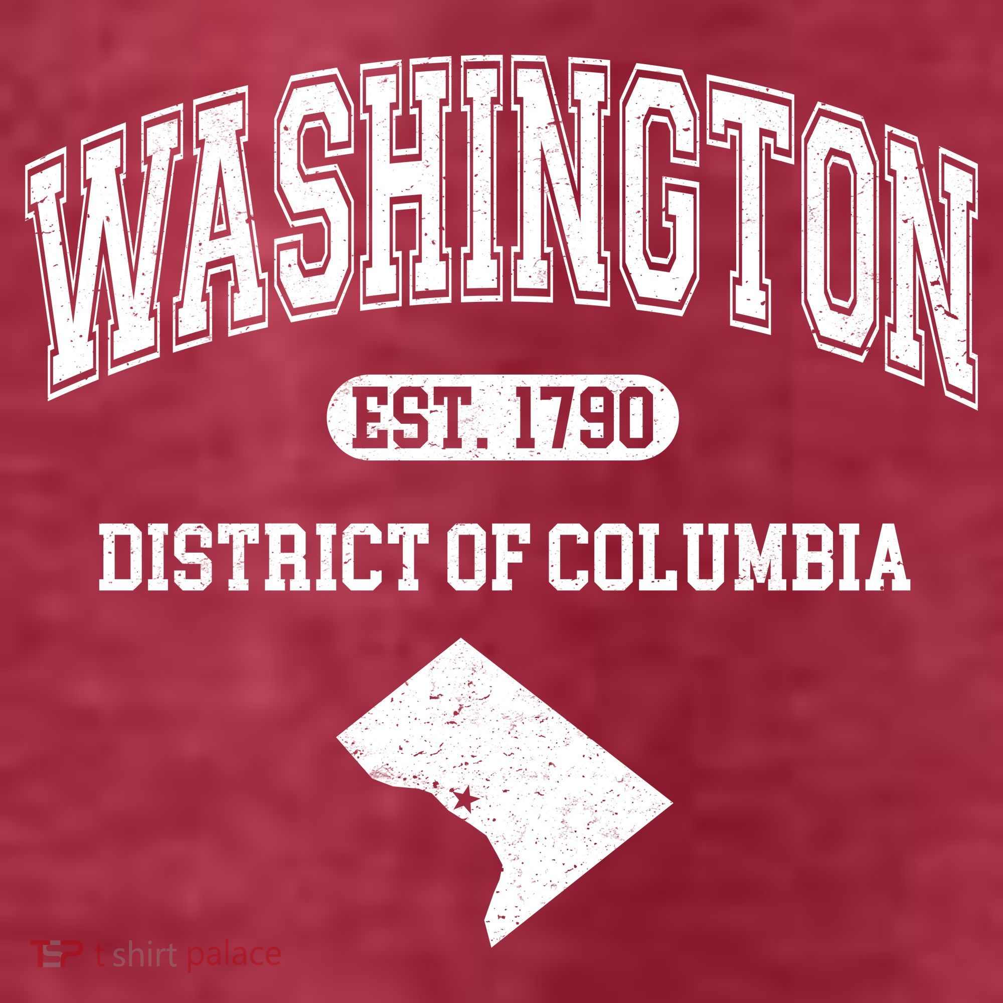 Washington DC District Of Columbia Est 1790 Varsity T-Shirt