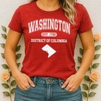 Washington DC District Of Columbia Est 1790 Varsity Women's T-Shirt thumb 2