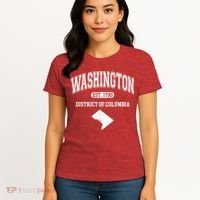 Washington DC District Of Columbia Est 1790 Varsity Women's T-Shirt thumb 4