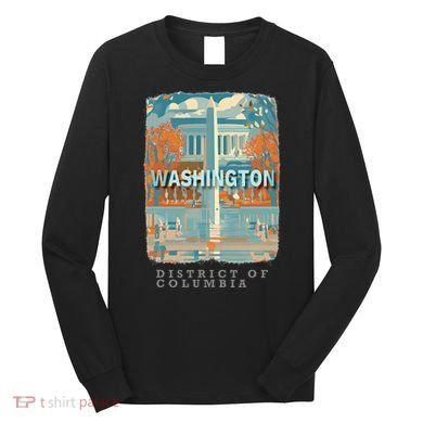 Washington Dc Dc Monumental Majesty Sd741 Long Sleeve Shirt