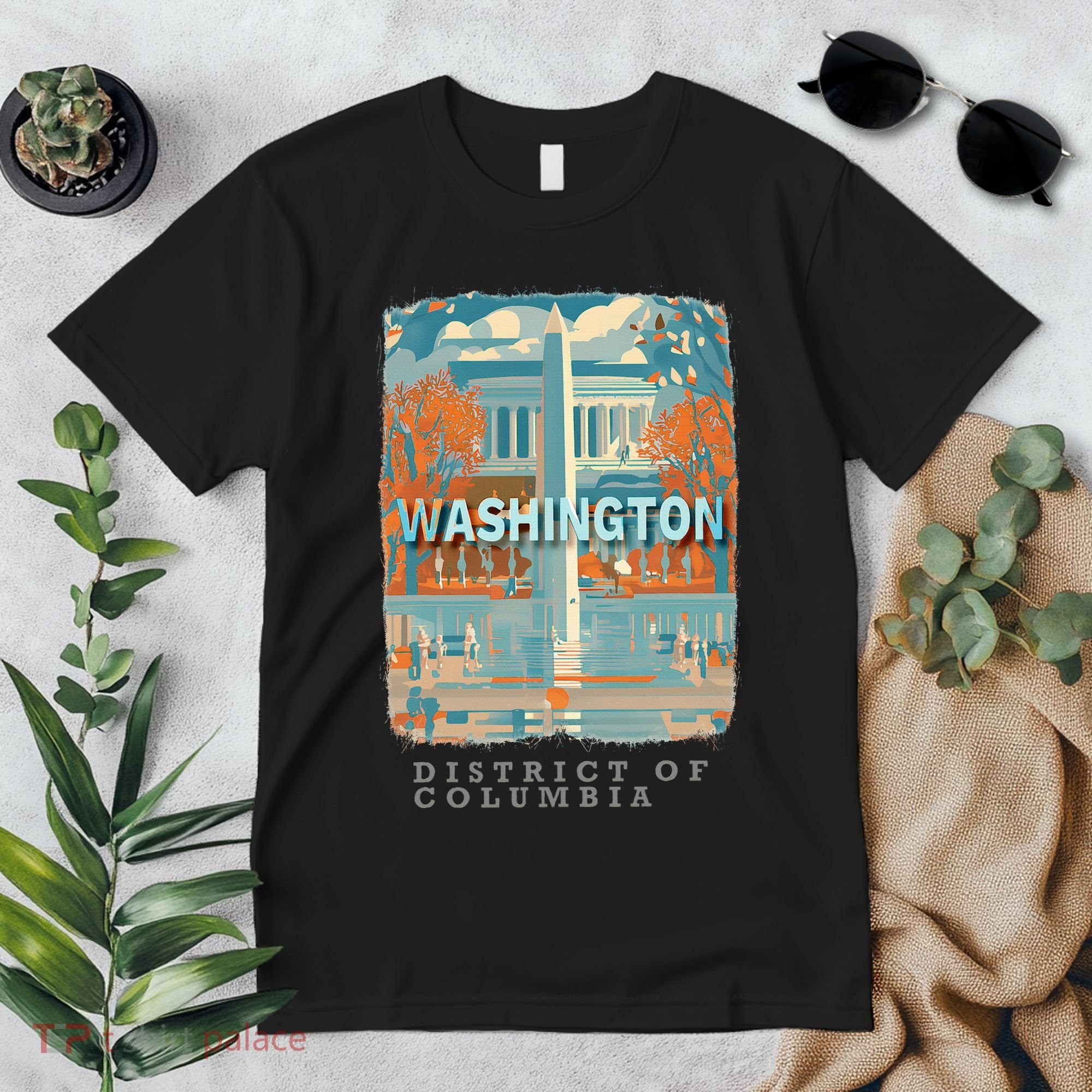 Washington Dc Dc Monumental Majesty Sd741 Premium T-Shirt
