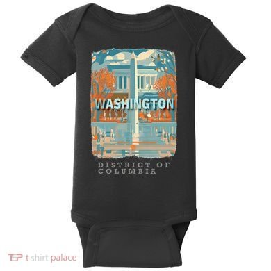 Washington Dc Dc Monumental Majesty Sd741 Baby Bodysuit