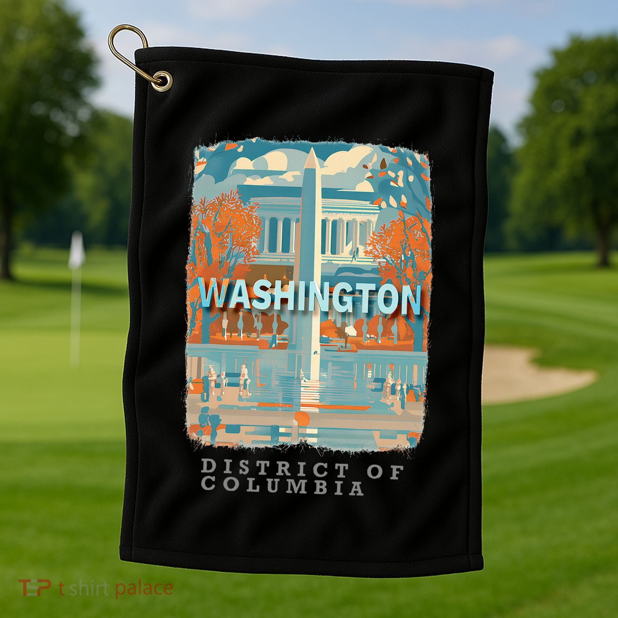 Washington Dc Dc Monumental Majesty Sd741 Golf Towel