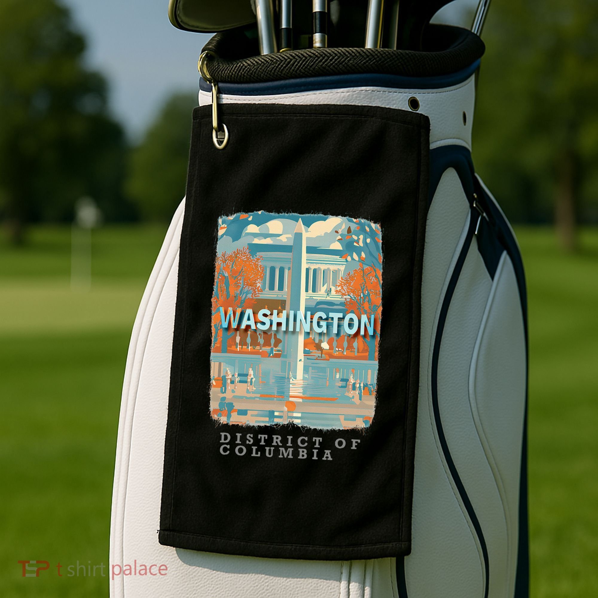 Washington Dc Dc Monumental Majesty Sd741 Golf Towel