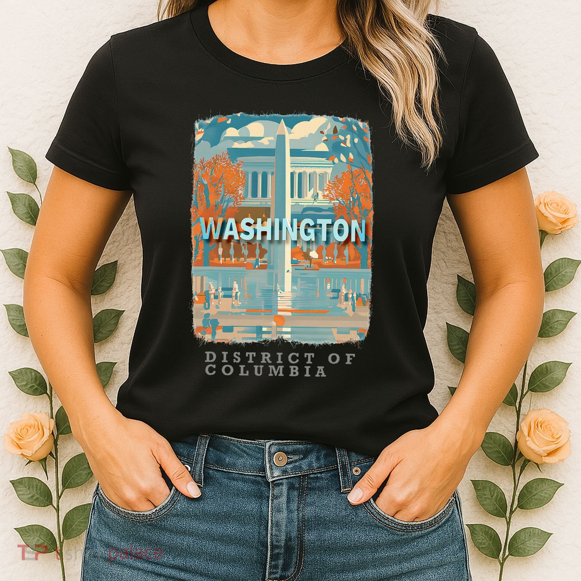 Washington Dc Dc Monumental Majesty Sd741 Women's T-Shirt