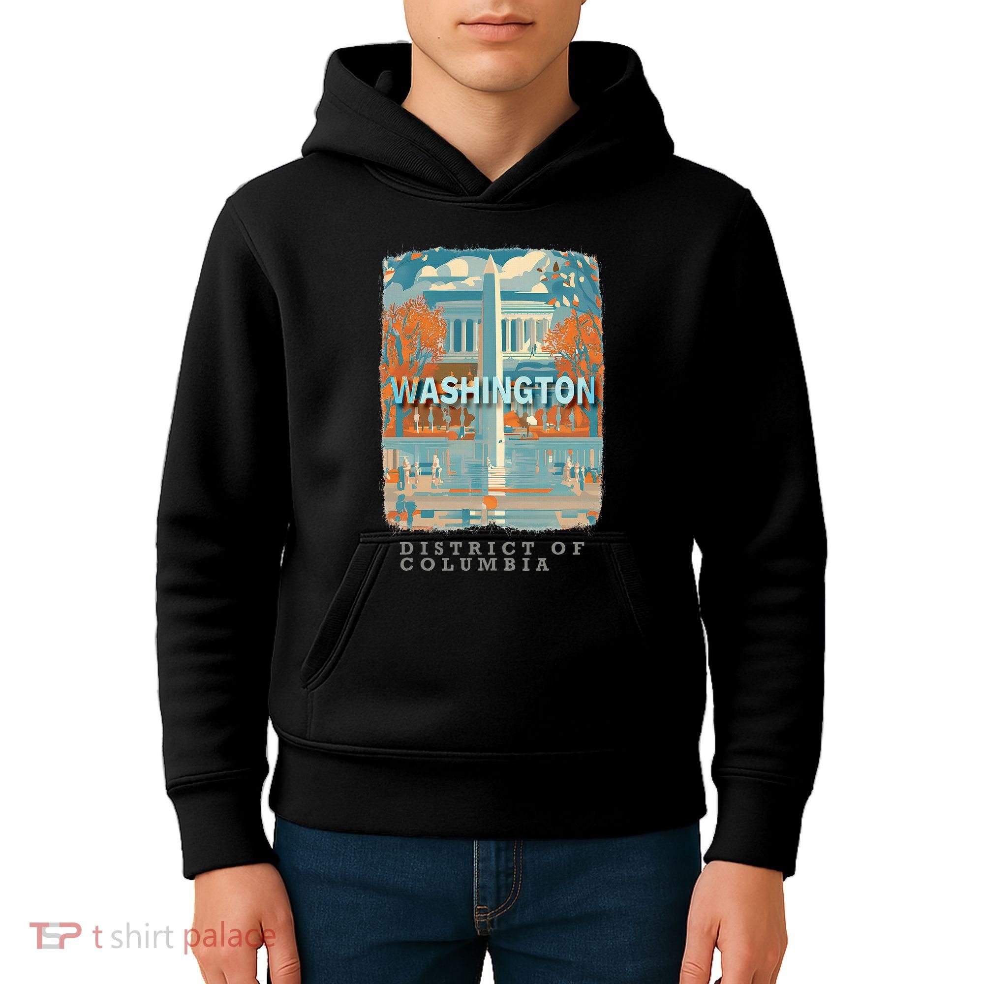 Washington Dc Dc Monumental Majesty Sd741 Kids Hoodie