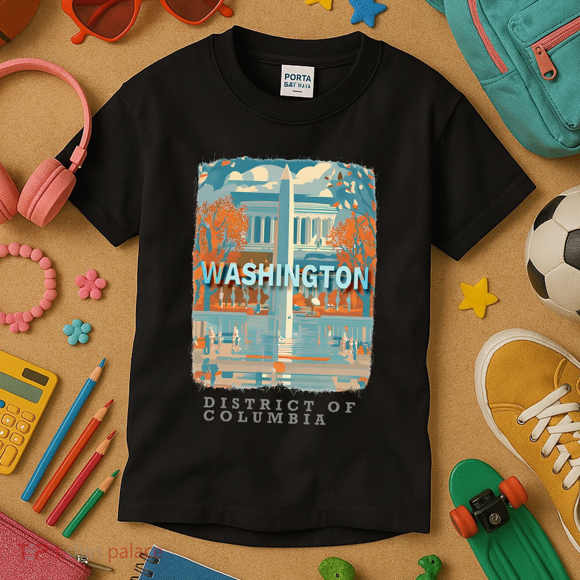 Washington Dc Dc Monumental Majesty Sd741 Kids T-Shirt