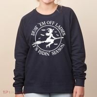 Womens Dust 'Em Off Ladies It's Ridin' Season Women's Sweatshirt thumb 0