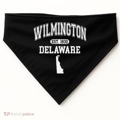 Wilmington Delaware Est 1832 Varsity USA-Made Doggie Bandana