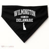 Wilmington Delaware Est 1832 Varsity USA-Made Doggie Bandana thumb 0