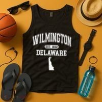 Wilmington Delaware Est 1832 Varsity Tank Top thumb 4
