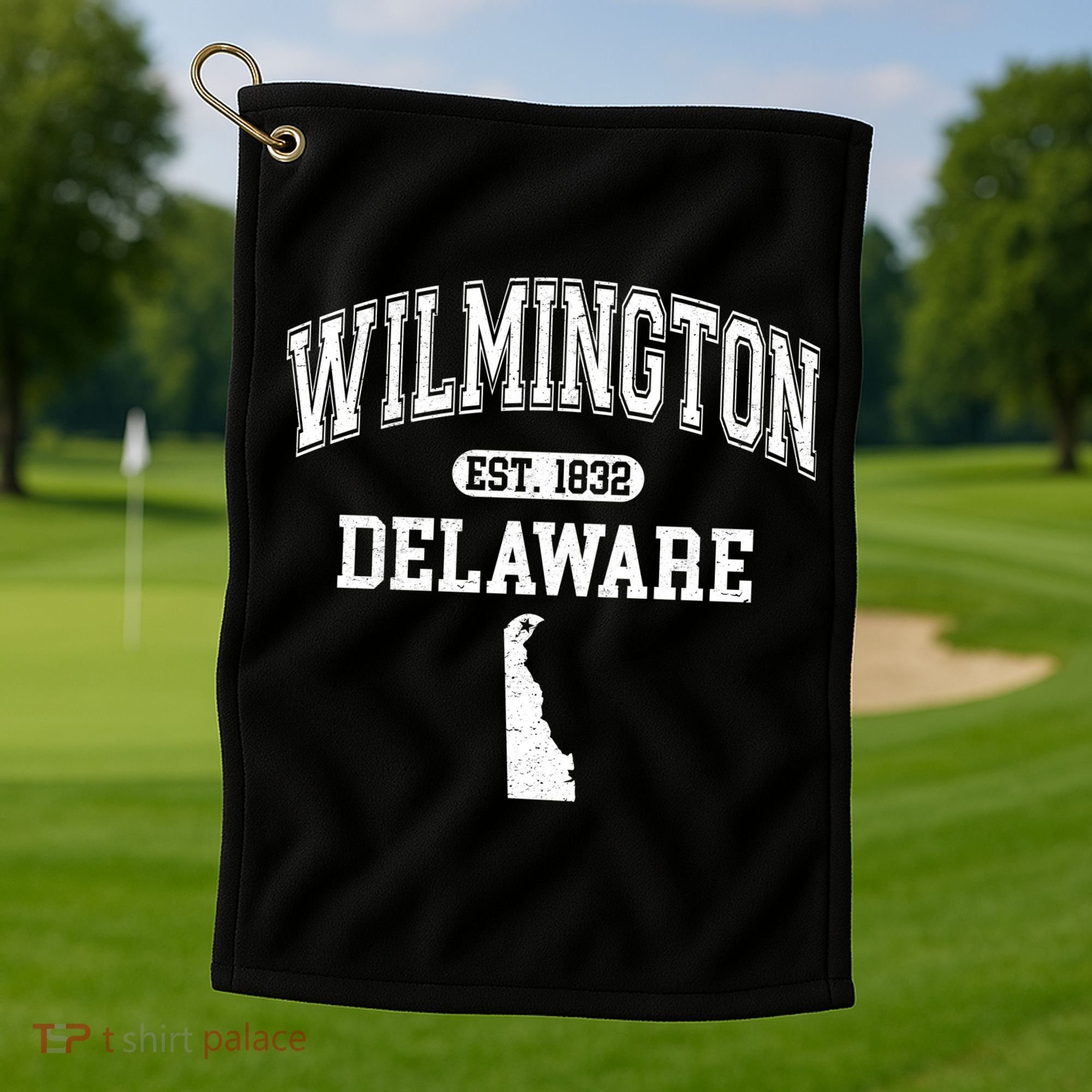 Wilmington Delaware Est 1832 Varsity Golf Towel