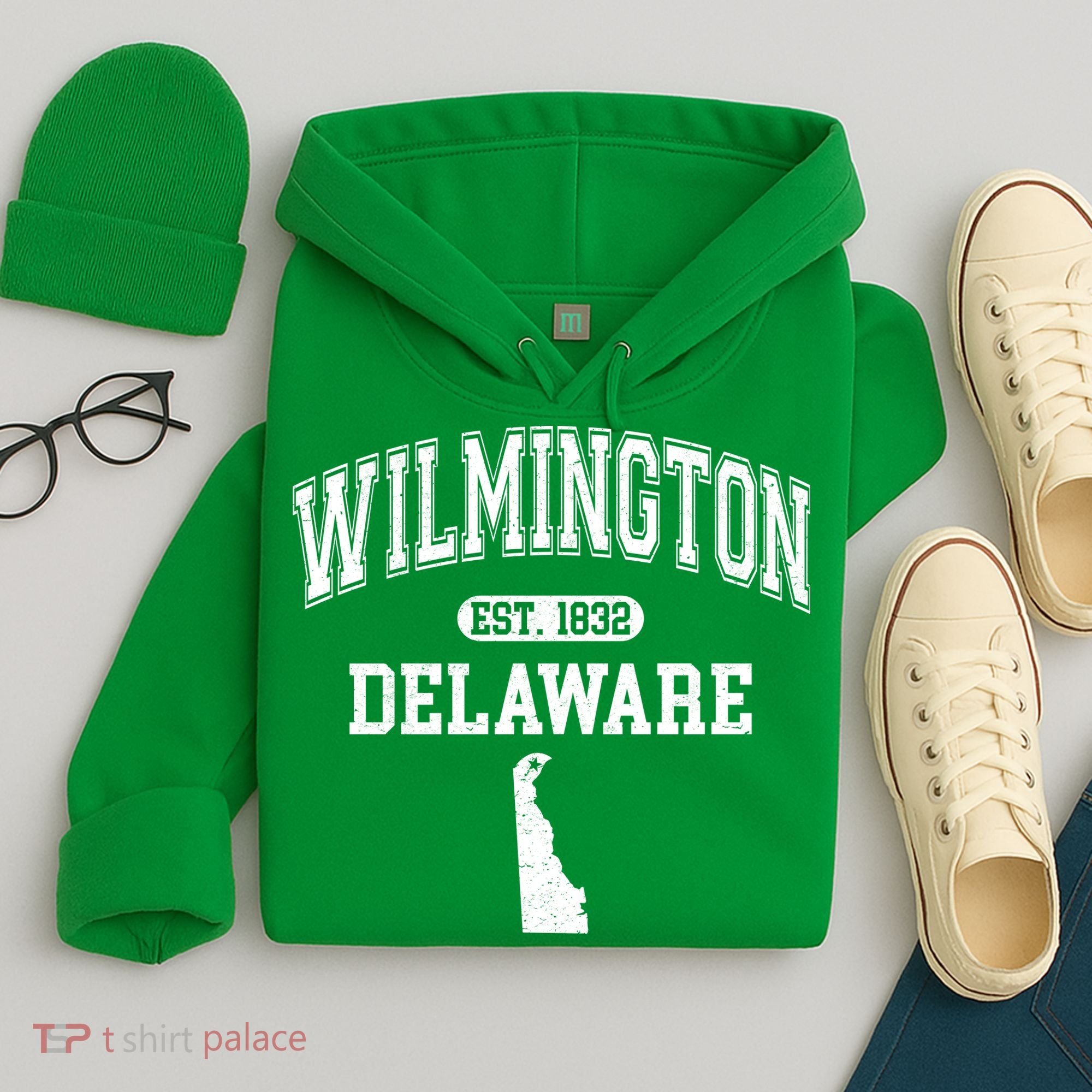 Wilmington Delaware Est 1832 Varsity Hoodie