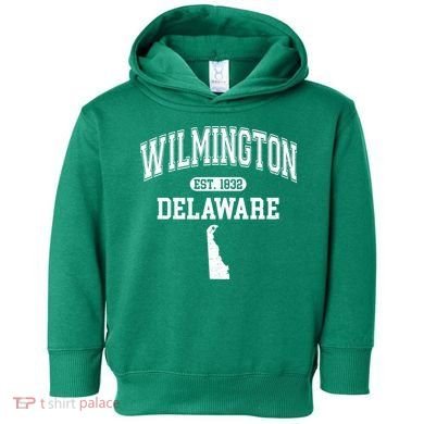 Wilmington Delaware Est 1832 Varsity Toddler Hoodie