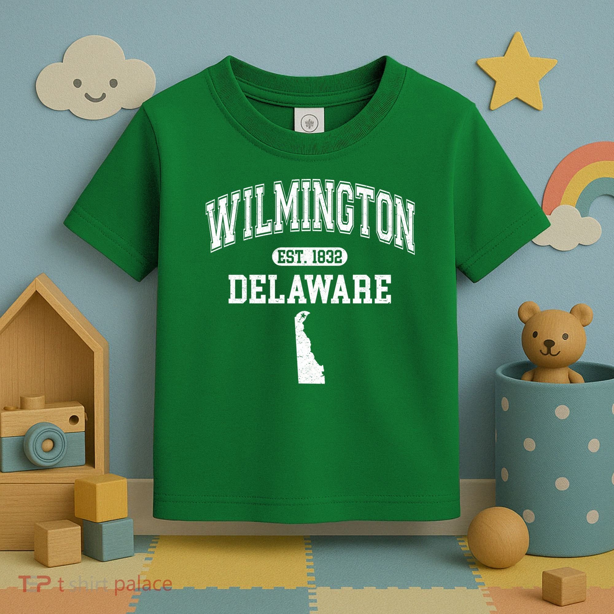 Wilmington Delaware Est 1832 Varsity Toddler T-Shirt