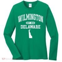 Wilmington Delaware Est 1832 Varsity Women's Long Sleeve Shirt thumb 0