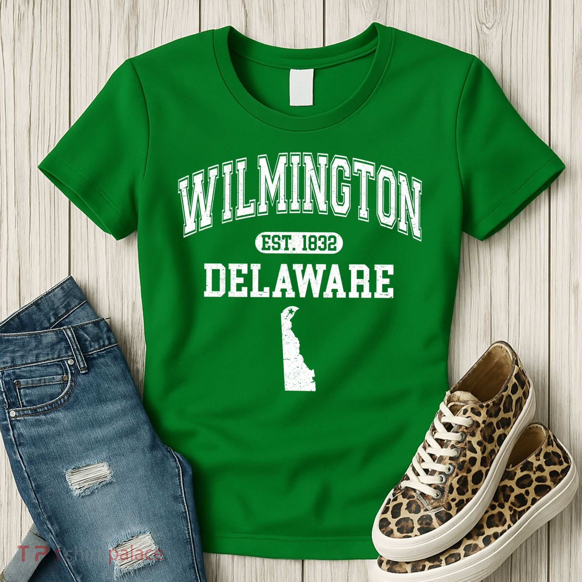 Wilmington Delaware Est 1832 Varsity Women's T-Shirt