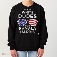 White Dudes For Kamala Harris Women's Sweatshirt thumb 0