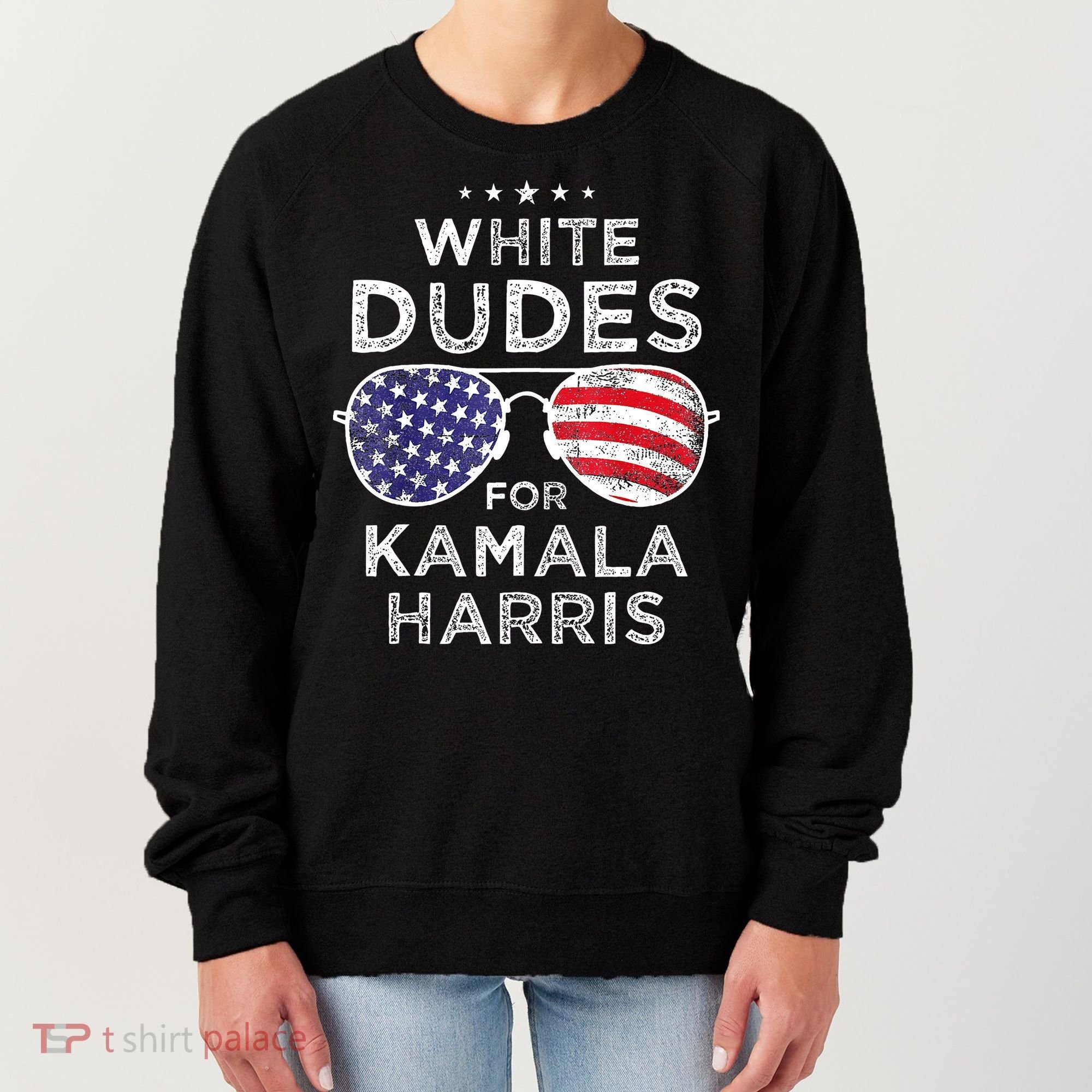 White Dudes For Kamala Harris Women's Sweatshirt
