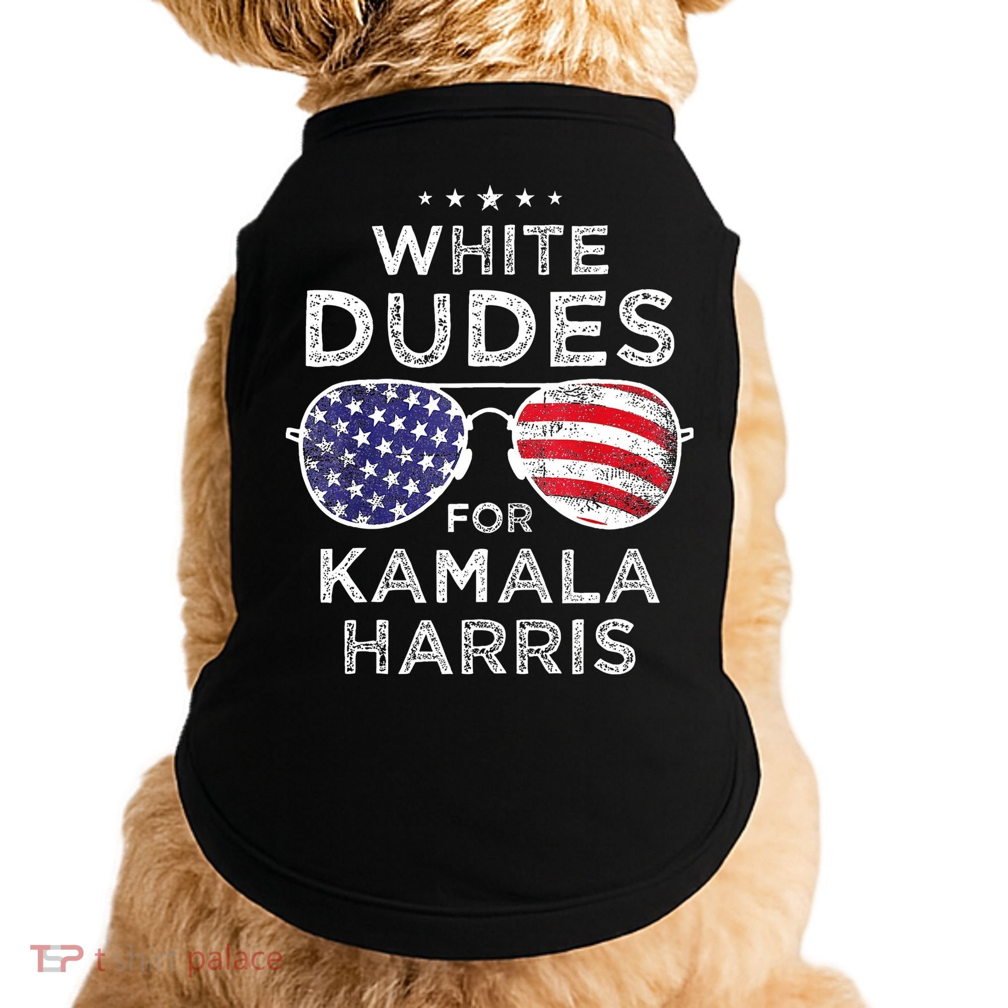 White Dudes For Kamala Harris Doggie Tank