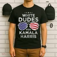 White Dudes For Kamala Harris T-Shirt thumb 6