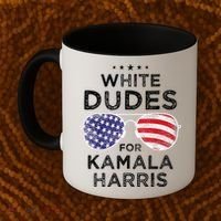 White Dudes For Kamala Harris Coffee Mug thumb 2