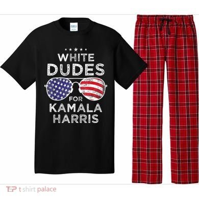 White Dudes For Kamala Harris Pajama Set