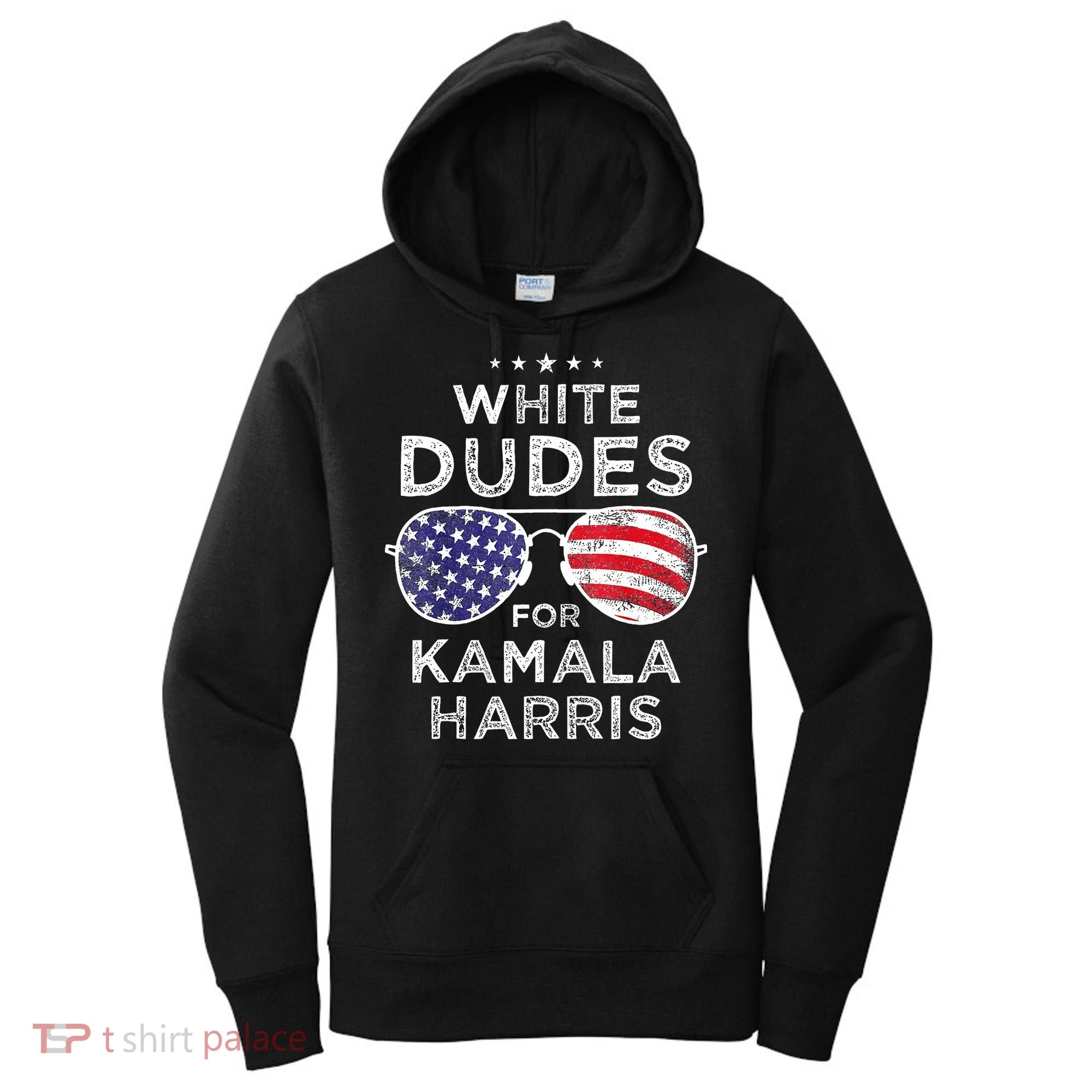 White Dudes For Kamala Harris Women's Hoodie