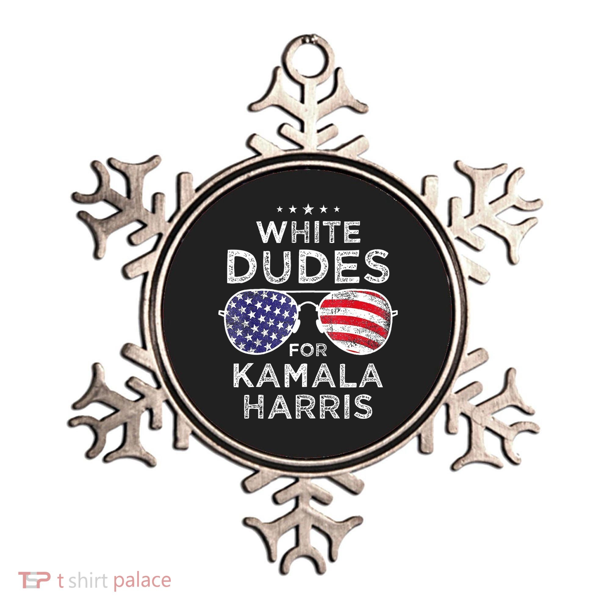 White Dudes For Kamala Harris Ornament