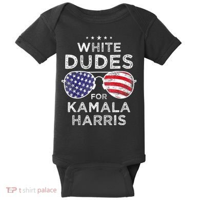 White Dudes For Kamala Harris Baby Bodysuit